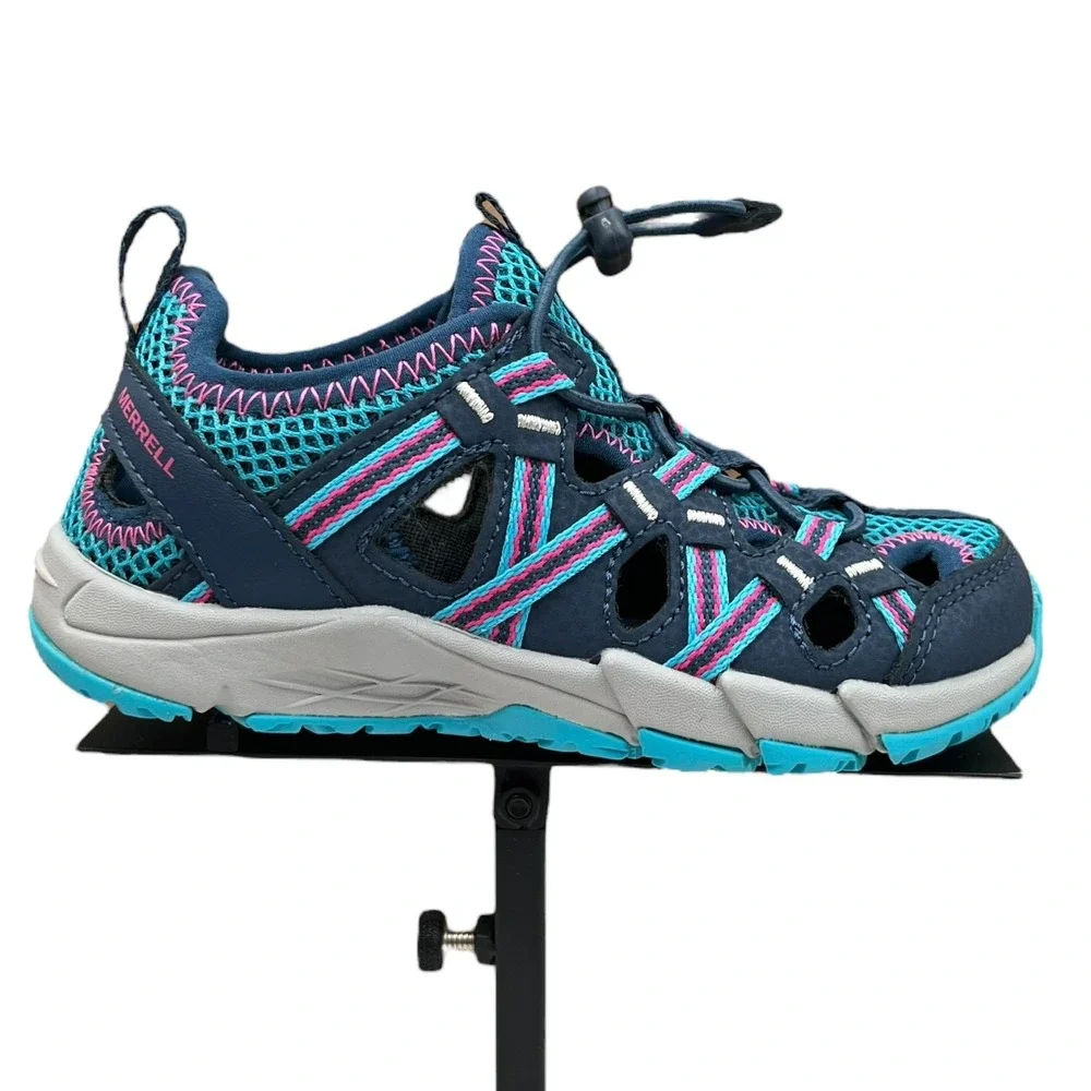 Merrell Little Girl's Sport Sandals Size 11 Aqua-Blue Water Friendly Closed‎ Toe